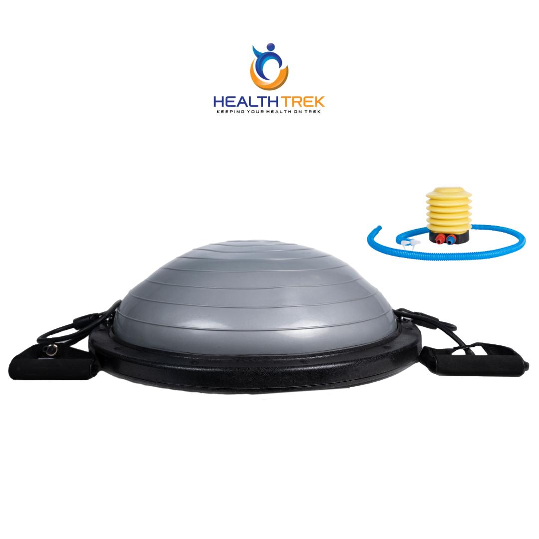 Healthtrek Anti Burst & Anti-Slip Balance Trainer Halt Stability Exercise Ball(60cm) 